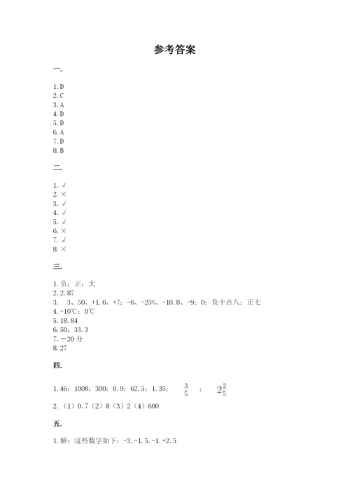 青岛版六年级数学下册期末测试题带答案（培优a卷）.docx