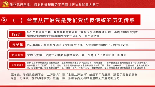 走在前作表率坚决扛起全面从严治党的使命担当ppt