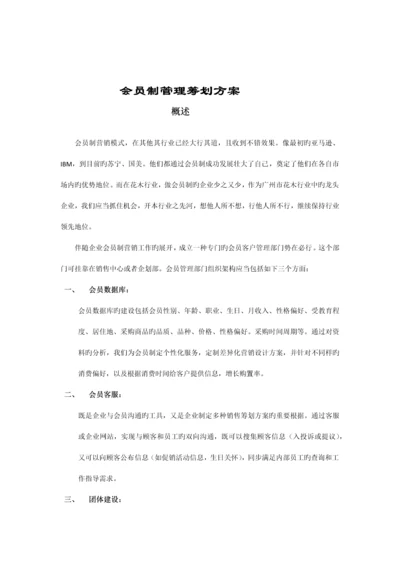 会员制管理策划方案.docx