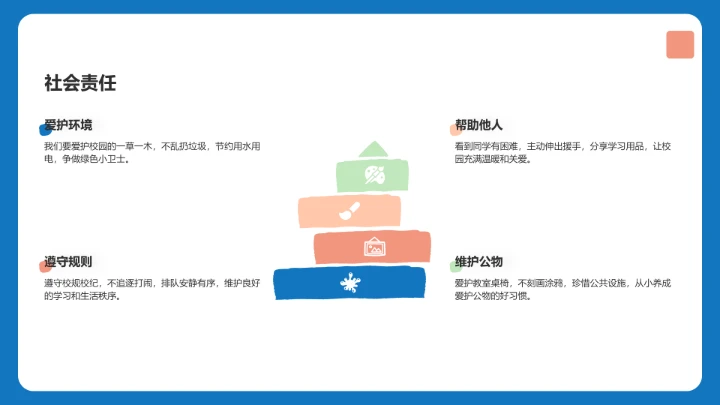 小学生新生自我介绍PPT模板
