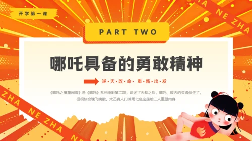 哪吒精神介绍通用PPT模板