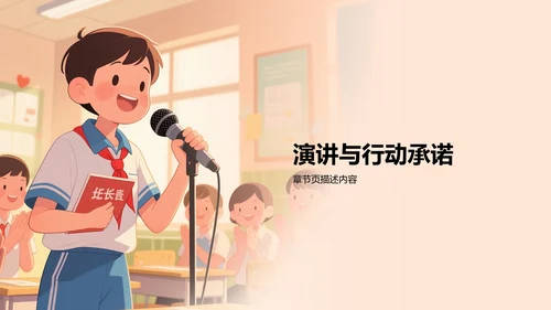 班长竞选个人介绍PPT模板