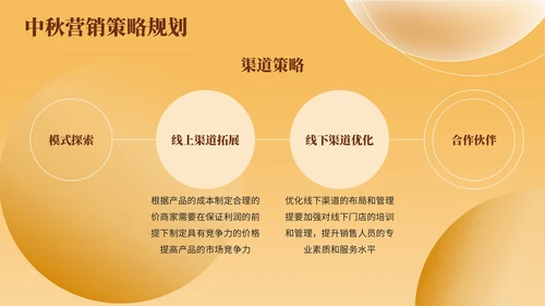 黄色简约风中秋商家内部营销会议PPT模板