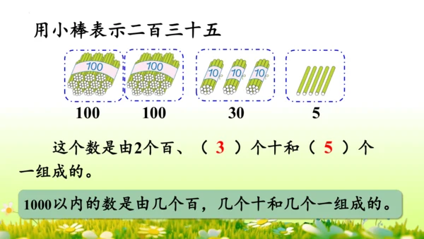 1.1000以内数的认识（课件）-二年级下册数学人教版(共4课时 109张PPT)
