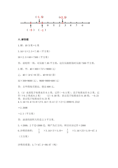 小升初六年级期末试卷加解析答案.docx