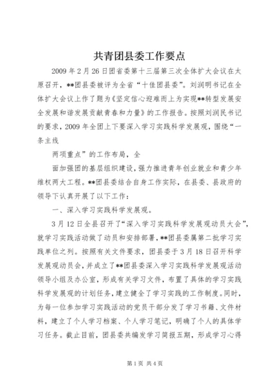 共青团县委工作要点 (6).docx