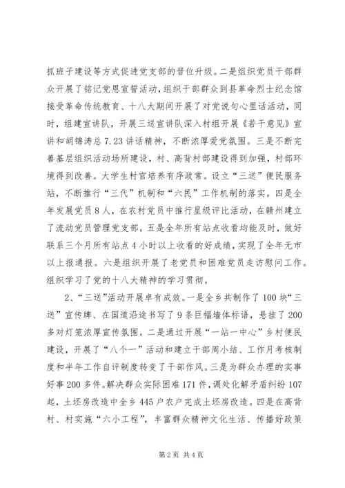 某乡党组成员廉洁自律汇报材料.docx