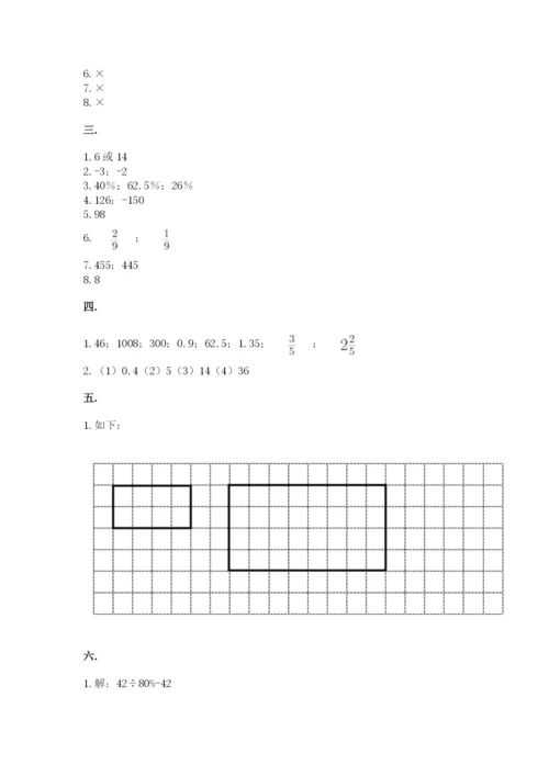 小学毕业班数学检测卷附完整答案（易错题）.docx