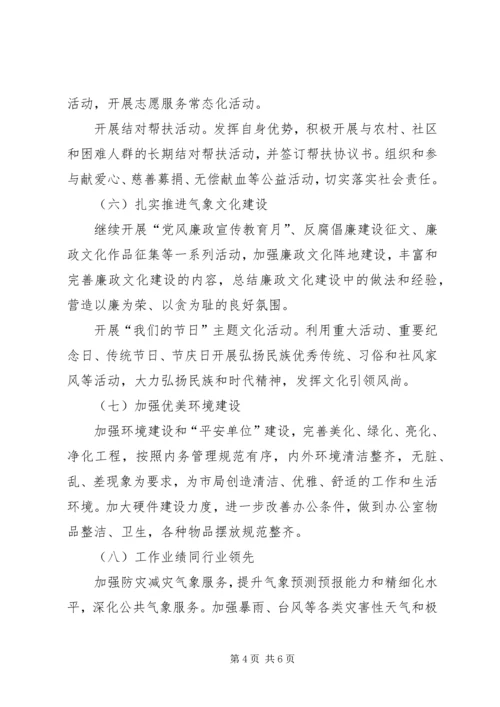 气象局文明单位创建工作计划.docx