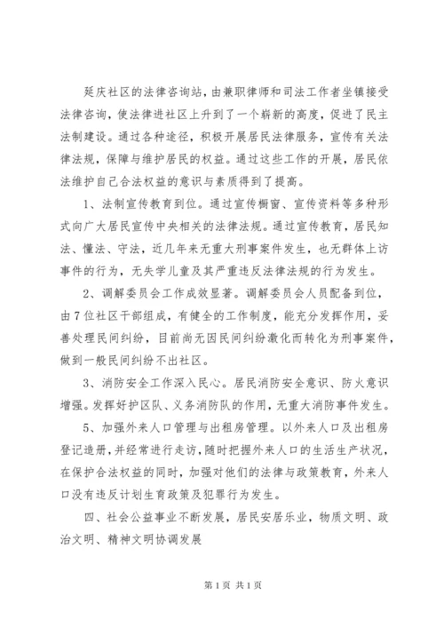 XX社区民主法治示范社区创建工作总结.docx