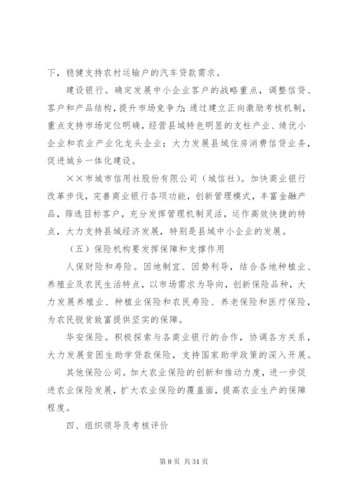 市金融业支持新农村建设方案.docx