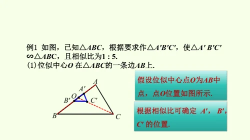 人教版数学九年级下册27.3 第1课时 位似图形的概念与画法课件（27张PPT)