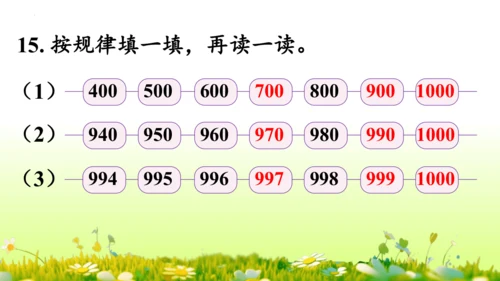 1.1000以内数的认识（课件）-二年级下册数学人教版(共4课时 109张PPT)