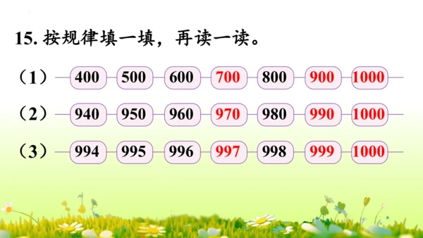 1.1000以内数的认识（课件）-二年级下册数学人教版(共4课时 109张PPT)