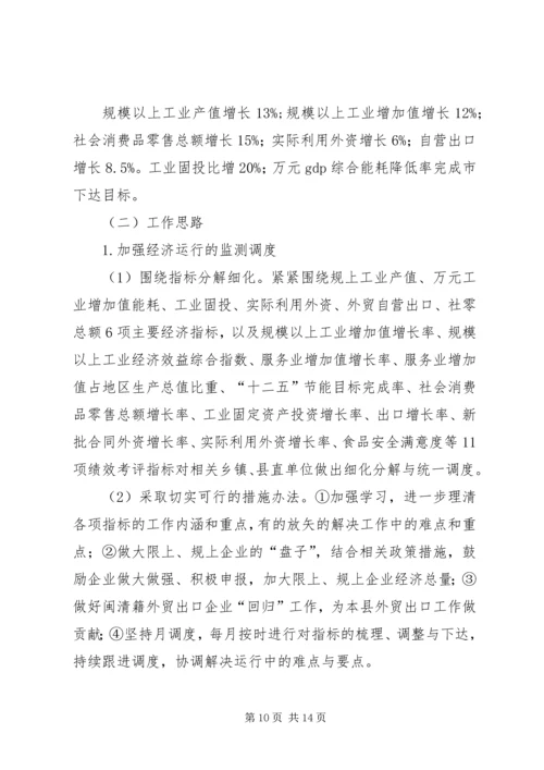 县经贸局工作报告材料.docx