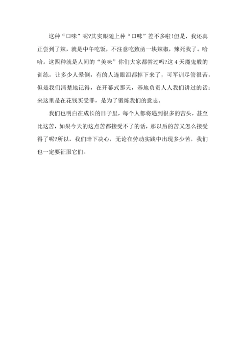 初中军训心得体会汇总六篇.docx