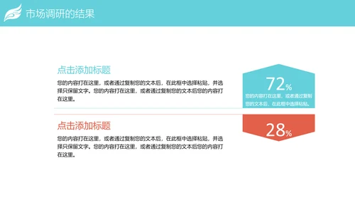 时尚精美市场调研数据分析PPT模板