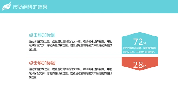 时尚精美市场调研数据分析PPT模板