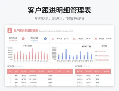 客户跟进明细管理表