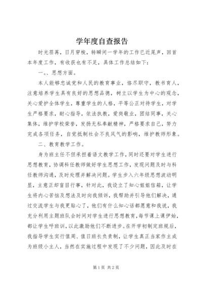 学年度自查报告.docx