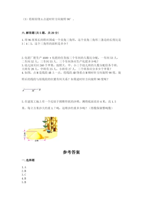 北师大版数学六年级下册期末测试卷精品【网校专用】.docx