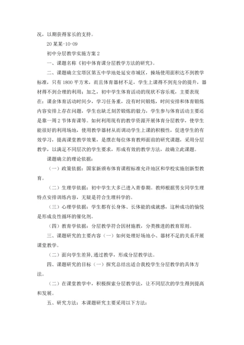 初中分层教学实施方案6篇.docx