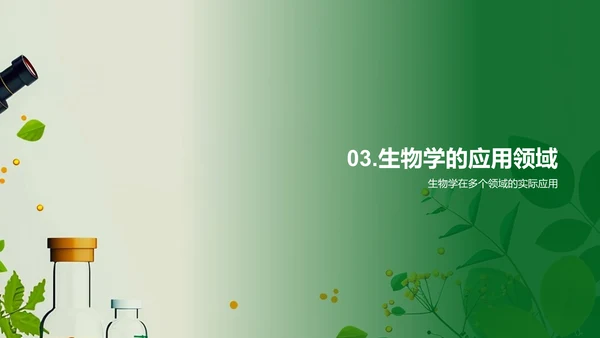 生物学实践应用PPT模板