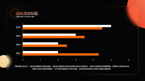 橙色渐变玻璃极简风格通用总结汇报PPT演示模板