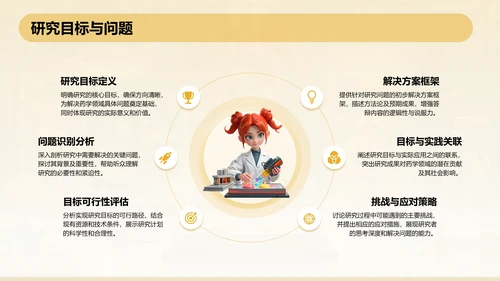 橙色3D风本科生药学毕业答辩通用PPT模板