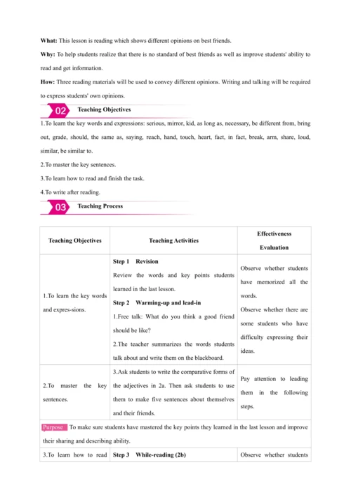 Unit 3 I'm more outgoing than my sister. Section B