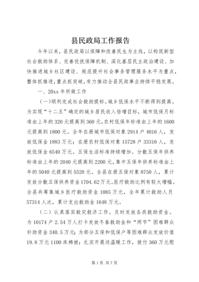 县民政局工作报告 (6).docx