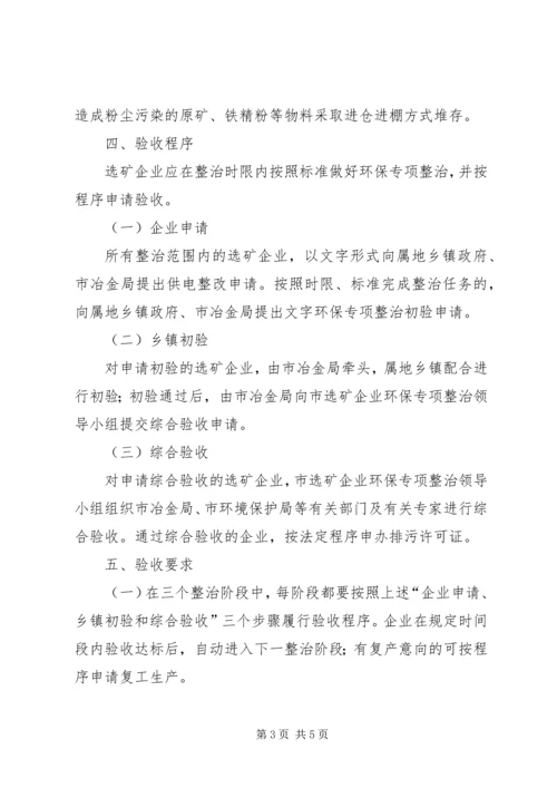 选矿企业环保专项整治方案.docx