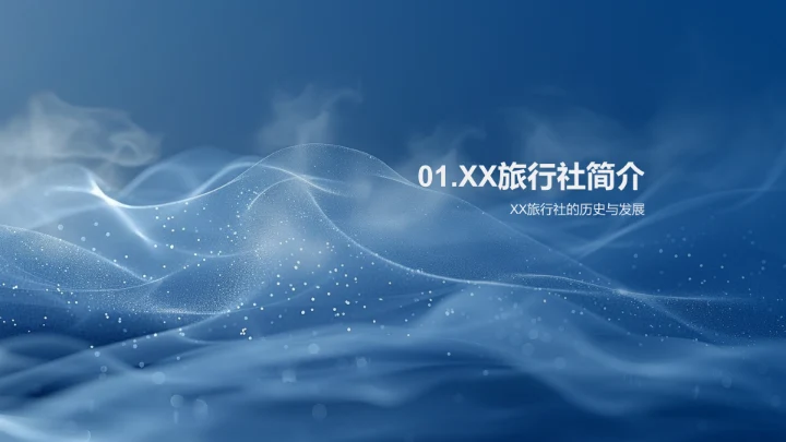 XX旅行社企业介绍PPT模板