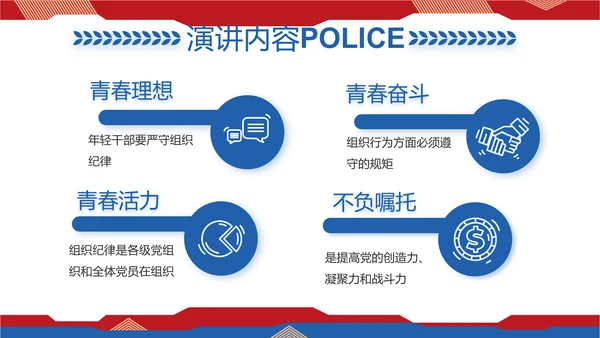 大气人民公安警察工作总结述职报告PPT模板