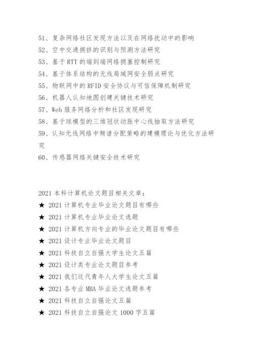 2021本科计算机论文题目.docx