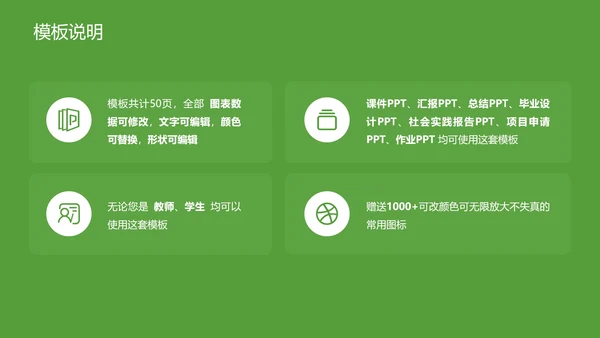 华南农业大学课题学术汇报毕业论文答辩通用PPT模板
