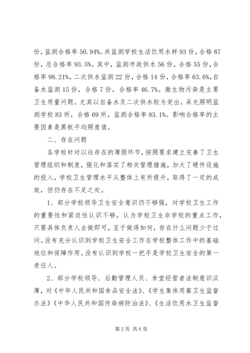 学校卫生工作检查情况汇报 (2).docx