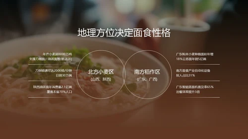 彩色简约中国美食面食介绍ppt模板