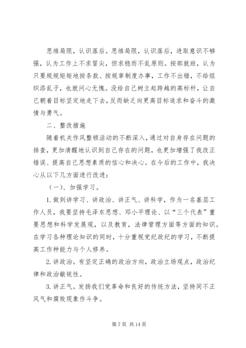 城关镇廉洁履职情况自查自纠报告.docx