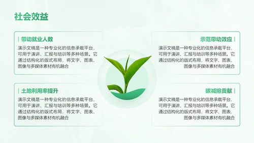 绿色商务风农业商业计划书PPT模板