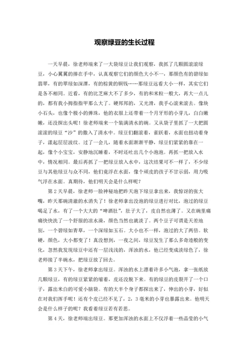 观察绿豆的生长过程.docx