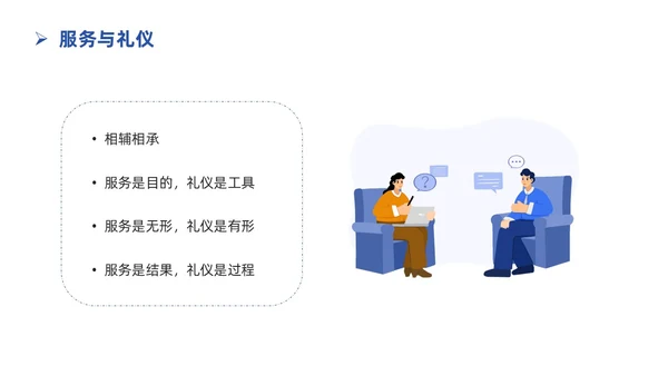 蓝色简约插画银行服务礼仪培训PPT银行培训PPT