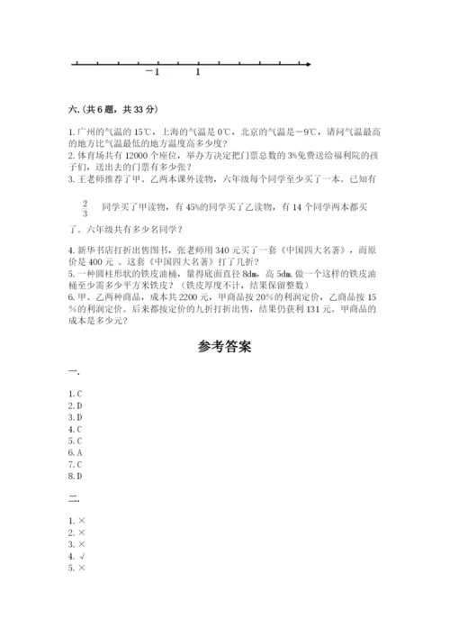 六年级毕业班数学期末考试试卷含答案（综合题）.docx