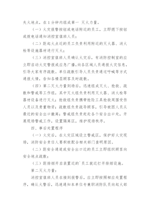 消防疏散应急预案.docx