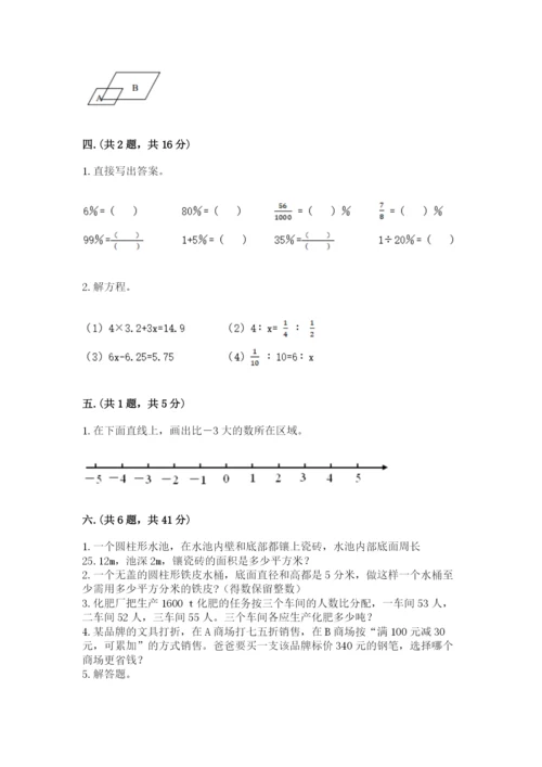 苏教版六年级数学小升初试卷附完整答案（典优）.docx