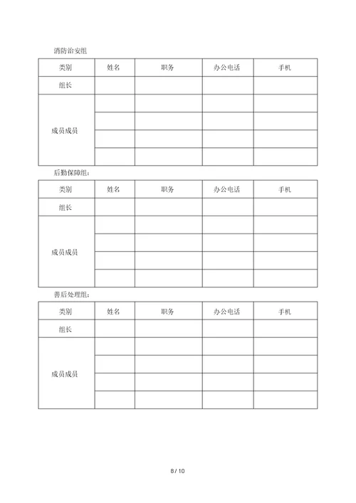 现场处置方案通用模板