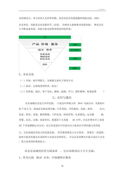 京东商城案例分析报告