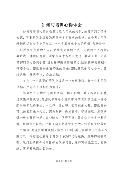 如何写培训心得体会 (2).docx