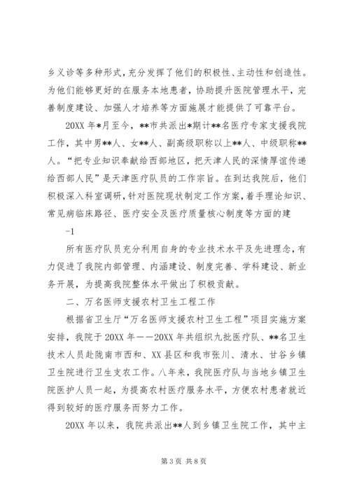 多措并举全力推进城乡医院对口支援工作.docx