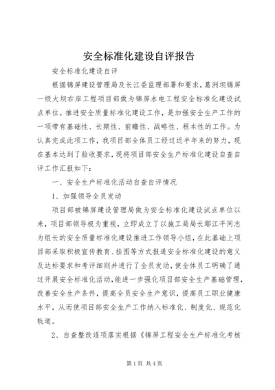 安全标准化建设自评报告 (3).docx